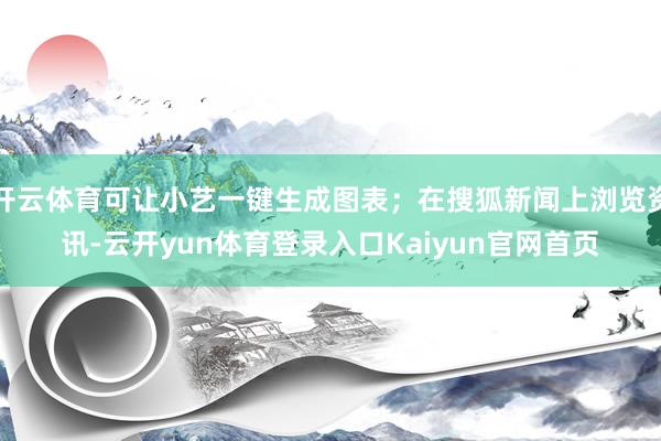 开云体育可让小艺一键生成图表；在搜狐新闻上浏览资讯-云开yun体育登录入口Kaiyun官网首页