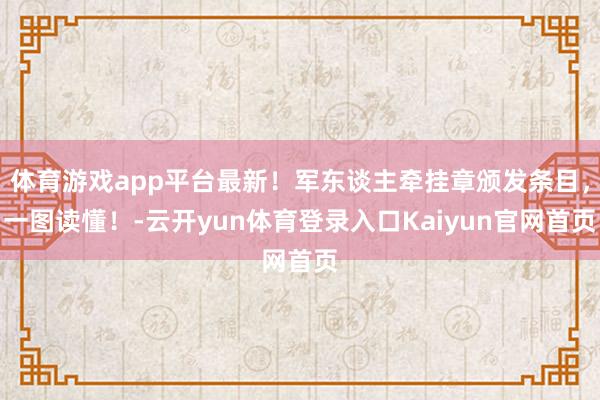 体育游戏app平台最新！军东谈主牵挂章颁发条目，一图读懂！-云开yun体育登录入口Kaiyun官网首页