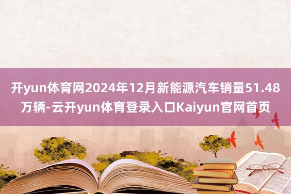 开yun体育网2024年12月新能源汽车销量51.48万辆-云开yun体育登录入口Kaiyun官网首页