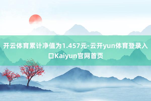 开云体育累计净值为1.457元-云开yun体育登录入口Kaiyun官网首页